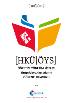 &Ouml;ğretim Y&ouml;netim Sistemi Kullanma Kılavuzu