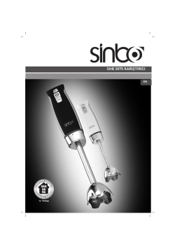 SHB 3075 KARIfiTIRICI - produktinfo.conrad.com