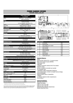 2536D Teknik özellikleri