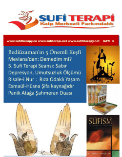 sufiterapinewsletter5Türkçe