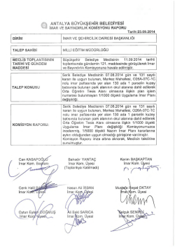 G&uuml;ndemin 56.Maddesi - Antalya Belediyesi