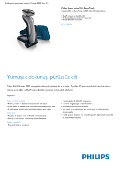 Product Leaflet: elektrikli ıslak ve kuru tıraş makinesi