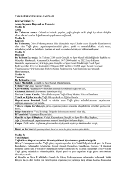 BİRİNCİ B&Ouml;L&Uuml;M Ama&ccedil;, Kapsam, Dayanak ve Tanımlar Madde 1
