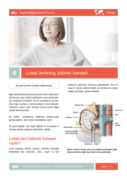 Lokal ilerlemiş b&ouml;brek kanseri