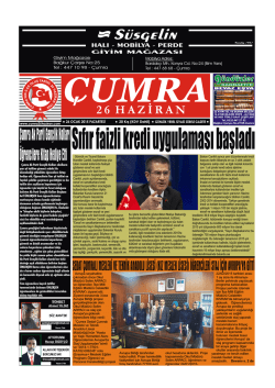 S&uuml;sgelin - &Ccedil;umra 26 Haziran Gazetesi