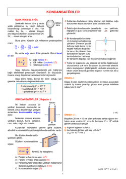 KONDANSATÖRLER