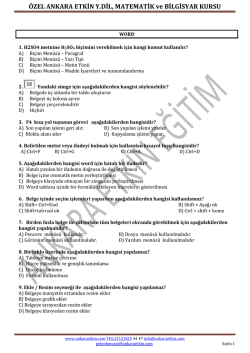 teorik sınav soruları 2