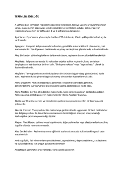 Teknik Terimler S&ouml;zl&uuml;ğ&uuml;