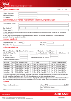 HGS Başvuru Formu