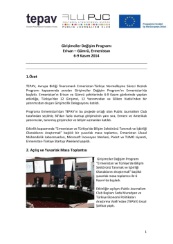 Ermenistan Girisimciler Degisim Programi