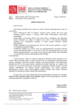 ORTA ANADOLU HUBUBAT BAKLİYAT YAĞLI TOHUMLAR