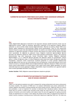 Makale - Eğitim ve &Ouml;ğretim Araştırmaları Dergisi
