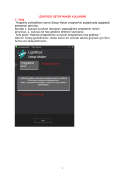 Setup Maker yardım dosyası