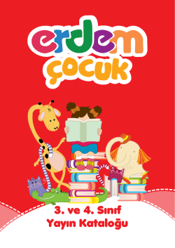 3. ve 4. Sınıf Yayın Kataloğu