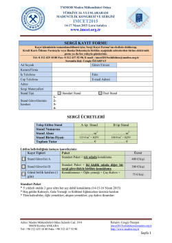 ımcet2015 - T&uuml;rkiye 24. Uluslararası Madencilik Kongresi ve Sergisi