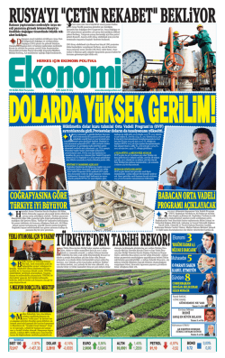 9 EKİM 2014 - Ekonomi Gazetesi