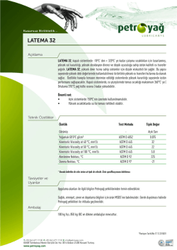 LATEMA 32 - Petro Yag