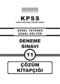 DENEME SINAVI &Ccedil;&Ouml;Z&Uuml;M KİTAP&Ccedil;IĞI