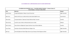 Kabul edilen s&ouml;zel bildirilerin listesi i&ccedil;in tıklayınız.