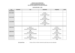 İşletme B&ouml;l&uuml;m&uuml; 2014 G&uuml;z Yarıyılı Ders Programı İ&ccedil;in tıklayınız.