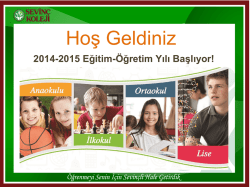 9.Sınıf &Ouml;ğrenci Oryantasyon Sunumunu indirmek i&ccedil;in tıklayınız.