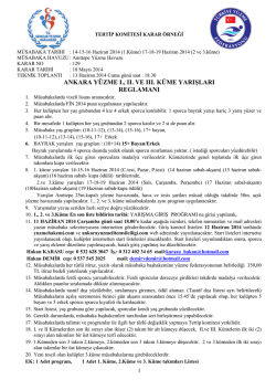 ANKARA Y&Uuml;ZME LİGİ