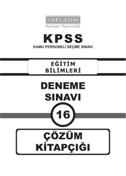 deneme sınavı &ccedil;&ouml;z&uuml;m kitap&ccedil;ığı