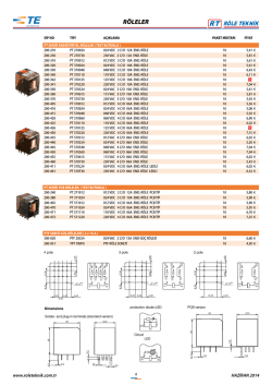 g&uuml;ncel fiyat listesi