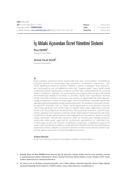 Tam Metin (PDF) - İş Ahlakı Dergisi