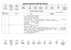 05 kasım 2014 tarihinde yapılan yönetim kurulu