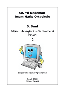 50. Yıl Dedeman İmam Hatip Ortaokulu 5. Sınıf Bilişim Teknolojileri