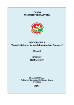 Erkekler - Indoor Cup