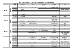 iibf 2013-2014 bahar d&ouml;nemi iktisat b&ouml;l&uuml;m&uuml; ders programı
