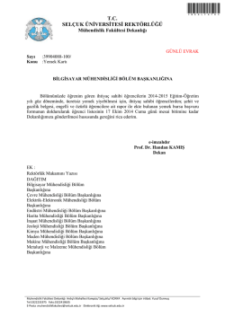 Yemek Kartı Duyurusu - Selçuk Üniversitesi