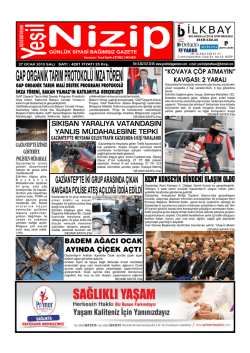 27 OCAK 2015 YEŞİL NİZİP ARŞİV