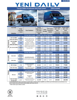 (20140805 Iveco A\360ustos ay\375 Tavsiye edilen Fiyat
