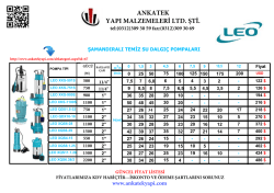 &Uuml;r&uuml;n Fiyat Listesini g&ouml;rmek i&ccedil;in tıklayınız.