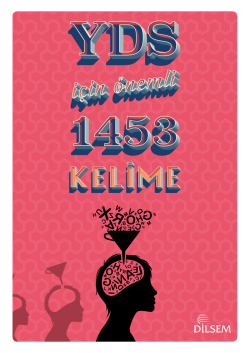 YDS İÇİN ÖNEMLİ 1453 KELİME 4387 kez indirildi.