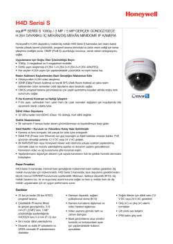 H4D Serisi S - Honeywell Security