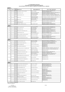 Elektrik/Elektronik M&uuml;hendisliği 2014