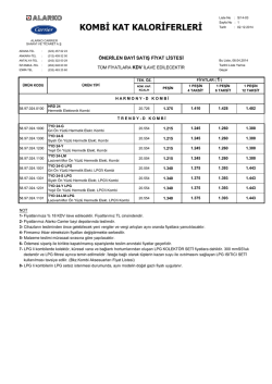 Fiyat Listesi - Alarko Carrier