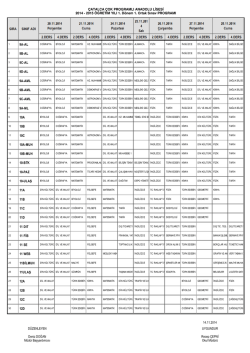 1. Dönem 1. Ortak Sınav Programı
