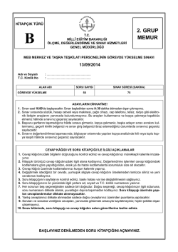 memurluk b kitap&ccedil;ığı