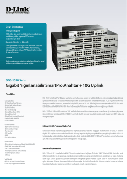 DGS-1510 Serisi A1 Datasheet_TR - D-Link