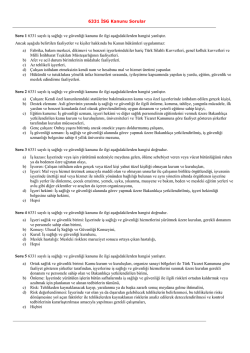 iş sağlığı ve g&uuml;venliği sınavı