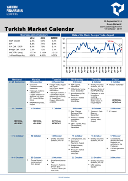 Turkish Market Calendar
