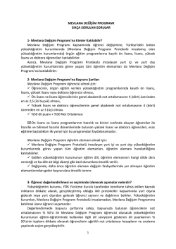 Sık&ccedil;a Sorulan Sorular