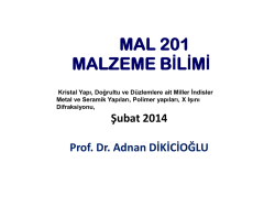 Mal201KristalYapi-XisiniDifraksiyon