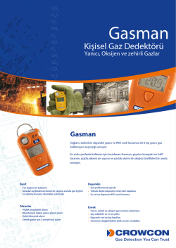 Gasman Kişisel Gaz Dedekt&ouml;r&uuml;
