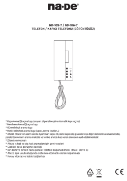 ND-105-7 / ND-106-7 TELEFON / KAPICI - Na
